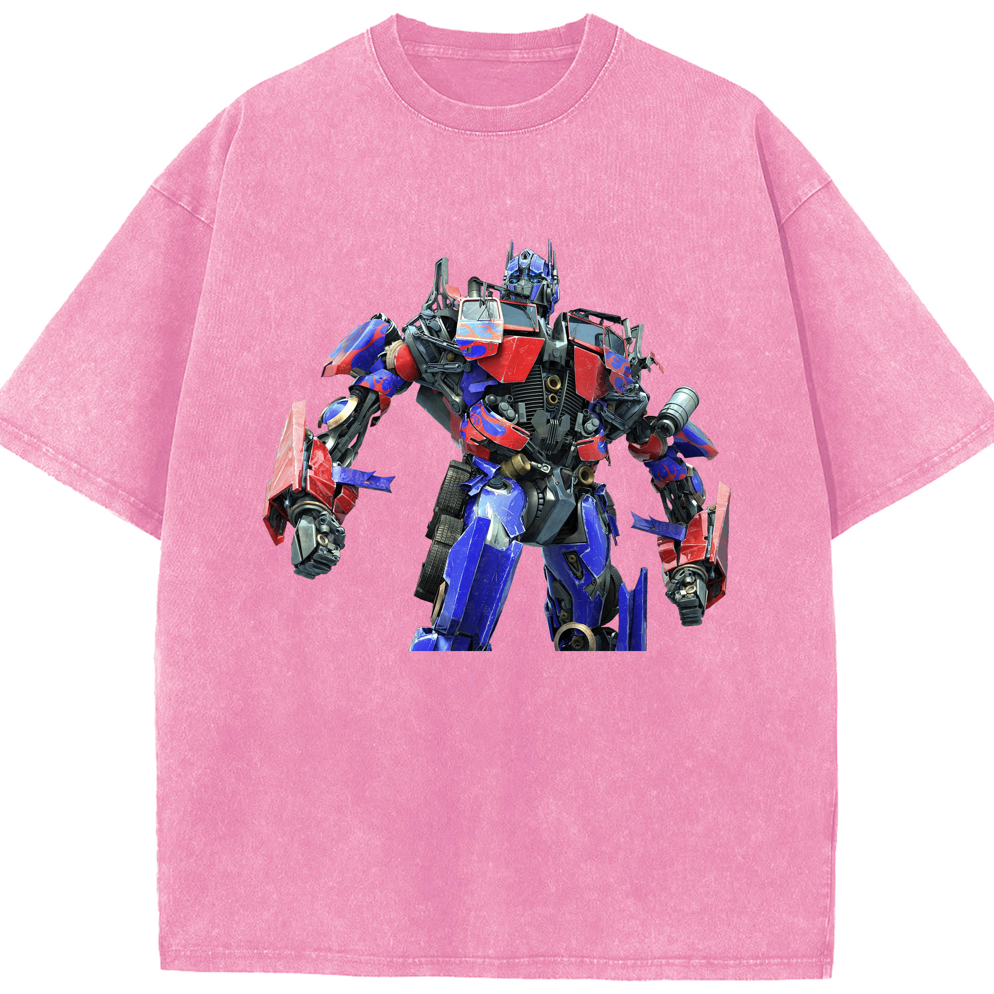 （画像用）  綿100% ヴィンテージ風 半袖Tシャツ（フロントプリント）